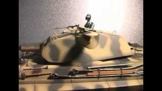 Taigen King Tiger Tiger II fullmetal upgrades porsche turret with english subtitles [upl. by Jock198]