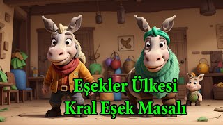 Eşekler Ülkesi Kral Eşek Masalı  4K Masal Dinle  4K ÇizgiFilm izle animasyon Türkçe Masallar [upl. by Assile]