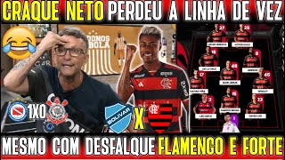 CRAQUE NETO PERDEU A LINHA DE VEZ quotMESMO COM 7 DESFALQUES O MENGÃO É MUITO FORTEquot BOLIVAR X FLAMENGO [upl. by Erual852]