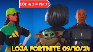 FORTNITEMARES STAR WARS GROGU ADIDAS FORTNITE 09 DE OUTUBRO  LOJA FORTNITE AO VIVO [upl. by Adrian]