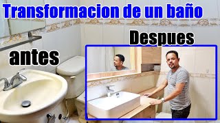 RENOVACION DE UN BAÑO  TRANSFORMANDO ESPACIOS [upl. by Suciram871]