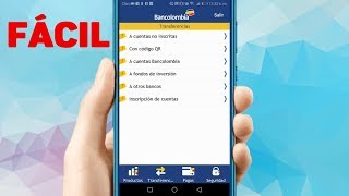 Como Transferir dinero a una Cuenta de Ahorros o Corriente con la Aplicación App Bancolombia [upl. by Vladamar]