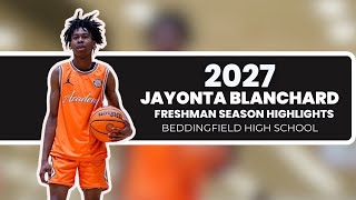 Jayonta Blanchard Freshman Season Highlights Beddingfield High School CP3 East 2027 [upl. by Hiroshi]