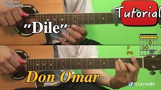 Dile  Don Omar TutorialCover Guitarra [upl. by Ziguard927]