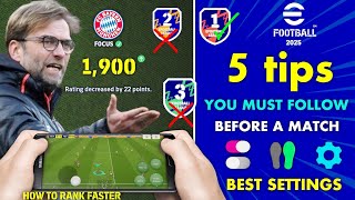 How to Rank Up Fast in eFootball 2025 Mobile  Secrets to Level Up 🤡 [upl. by Kreiner150]