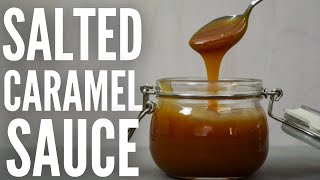 Easy homemade salted caramel sauce  Fall recipe favorite [upl. by Terence462]