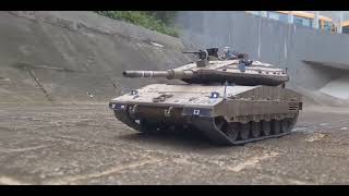 RC Tank 116 scale Heng long IDF Merkava MK IV waterproof test run [upl. by Calmas452]