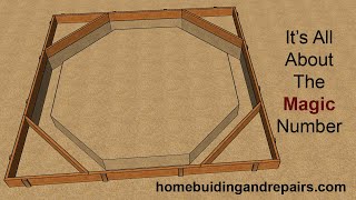 How To Calculate Sides Of Octagon For Building Foundation  Construction Math [upl. by Lanrev]