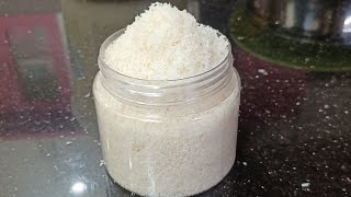 Home made desiccated coconut powder Dry coconut powder  Easy coconut powder [upl. by Prosser]