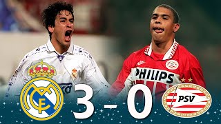 Real Madrid 3  0 PSV Ronaldo vs Raul  1994 Friendly Cup Final [upl. by Pfaff]