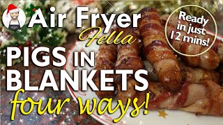 Pigs in Blankets Four Ways  Air Fryer Recipes  Sticky Pigs in Blankets  Christmas [upl. by Shaya]