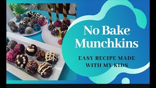 No Bake Munchkins  Easy recipe made with my kids  Skyes the limit [upl. by Davison]