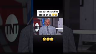 Just put that white sauce on it🤣🤨 Charles Barkley makes comments about New York and its food 🤣😭 [upl. by Adlihtam236]