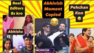 Abhisha Reel Editors Reham Kro Elvish Bhai Ap Bhi Abhivish Moment ReCreated [upl. by Urbas]