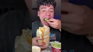 Chipotle Burrito Mukbang chipotle chipotlemukbang chipotleburrito asmr viral shorts [upl. by Duaner]