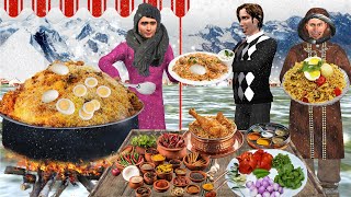 Winter Ka Lalchi Biryani Wala Street Food Hindi Kahaniya Hindi Moral Stories New Funny Comedy Video [upl. by Delanty954]