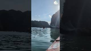 Kayaked for the first time in Halong Bay kayak [upl. by Eslehc778]