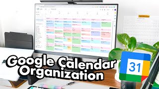 My Google Calendar System 🗓️ Student Productivity amp Time Management [upl. by Lonny268]