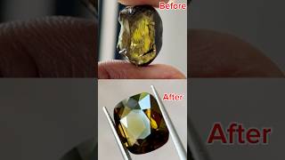 Rare Gemstone Cut And Polish Process gemstone shorts raregems gemcutting gemcutter gemstones [upl. by Calabrese]