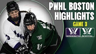 PWHL Finals Highlights Boston vs Minnesota  Game 3 Walter Cup Final [upl. by Roeser]