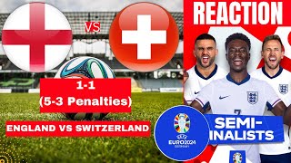 England vs Switzerland 11 53 Penalties Live Euro 2024 Football Match Score Highlights Three Lions [upl. by Firooc]