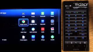 Sony Internet Player wGoogle TV  Media Remote App [upl. by Adnima281]