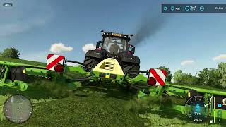 FS22  GRASSLANDS 22 2  VALTRA POWER MOWING SILAGE PART 1 [upl. by Manya]