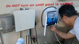 Hayward salt chlorine generator install 2 [upl. by Greenwell]