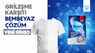 Grileşme Karşıtı Bembeyaz Çözüm Yeni Rinso Beyaz Sirke ve Çamaşır Sodası [upl. by Geraud880]