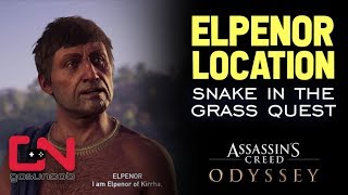 Assassins Creed Odyssey  Elpenor Location  Snake in the Grass quest [upl. by Ydaf]