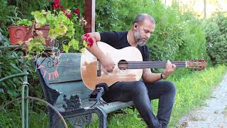 Cenk Erdogan plays Baritone Fretless Acoustic Guitar [upl. by Riek]