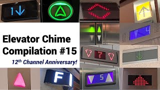 Elevator Chime Compilation 15 12th CAS [upl. by Aicenek582]