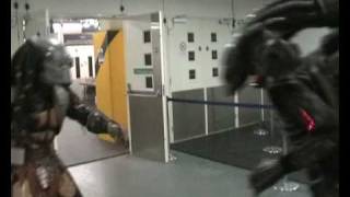 Alien Vs Predator  Real life Fight Scene [upl. by Nwahsor]