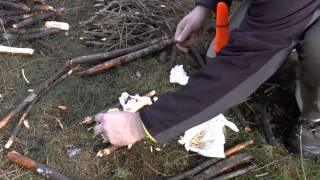 Bushcraft  Technik Episode 1  Feuer bei feuchter Witterung [upl. by Zorah]