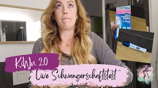 Live Schwangerschafttest  bin ich schwanger geworden im Kryozyklus  KiWu 20  ICSI Tagebuch [upl. by Nala]