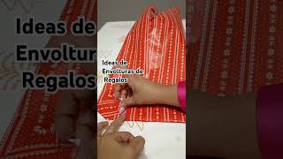 Tutorial para forrar regalos de navidad christmas ideasdenavidad giftsidea [upl. by Nauqahs221]