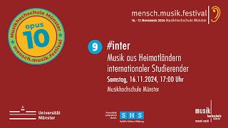 MenschMusikFestival 2024  inter  Sonntag 17112024 1700 Uhr [upl. by Esiahc]