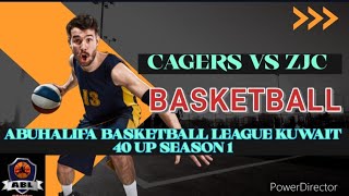 Cagers vs ZJC 40 UP season 1  ABL kuwait league  14 Sept 2024  Full game [upl. by Gnahc]