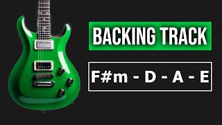 Fm D A E  Guitar Backing Track Jam in F Minor  Improvising Over Chord Changes [upl. by Zannini]