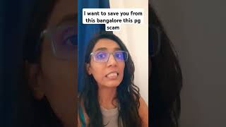 Colive pg scam in Bangalore  Fraud pg in bangalore scam pg accomodation bangalore shorts [upl. by Ahsimrac]