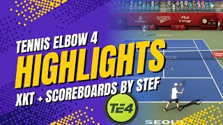 Tennis Elbow 4 XKT Mod  SCOREBOARDS BY STEF Mod  HIGHLIGHTS  Gameplay [upl. by Maire]