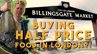 Buying HALF PRICE FOOD at London wholesale markets Visit Billingsgate Smithfield and Spitalfields [upl. by Seugram197]