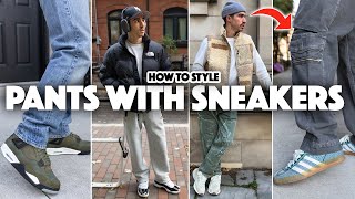 Best Pants to Wear with Sneakers Streetwear Outfits [upl. by Riebling]