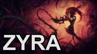 Zyra Classic Skin and Abilities  New Champion  League of Legends [upl. by Esya136]