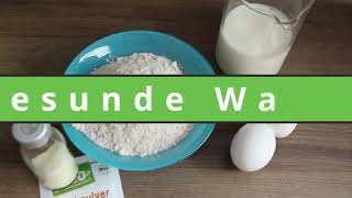 Gesunde Waffeln ohne Zucker und Butter Rezept [upl. by Nrojb]