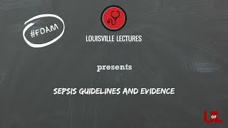 Sepsis Guidelines and Evidence with Dr Cavallazzi [upl. by Meingolda]