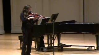 Schuyler Mickelson on violin performing Nardinis Concerto in E minor movement 1 [upl. by Nonek313]