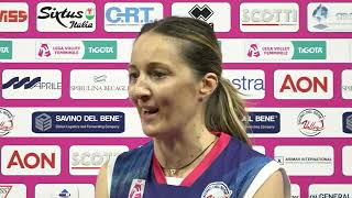 Maja Ognjenovic commenta il successo contro Bergamo [upl. by Leahcimaj563]