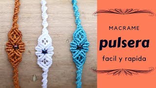 Pulsera de hilo facil y rapida modelo 2018 [upl. by Emmerie]