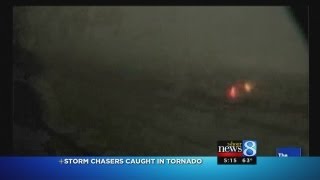 Weather Channel storm chasers SUV tossed by tornado [upl. by Kopaz56]